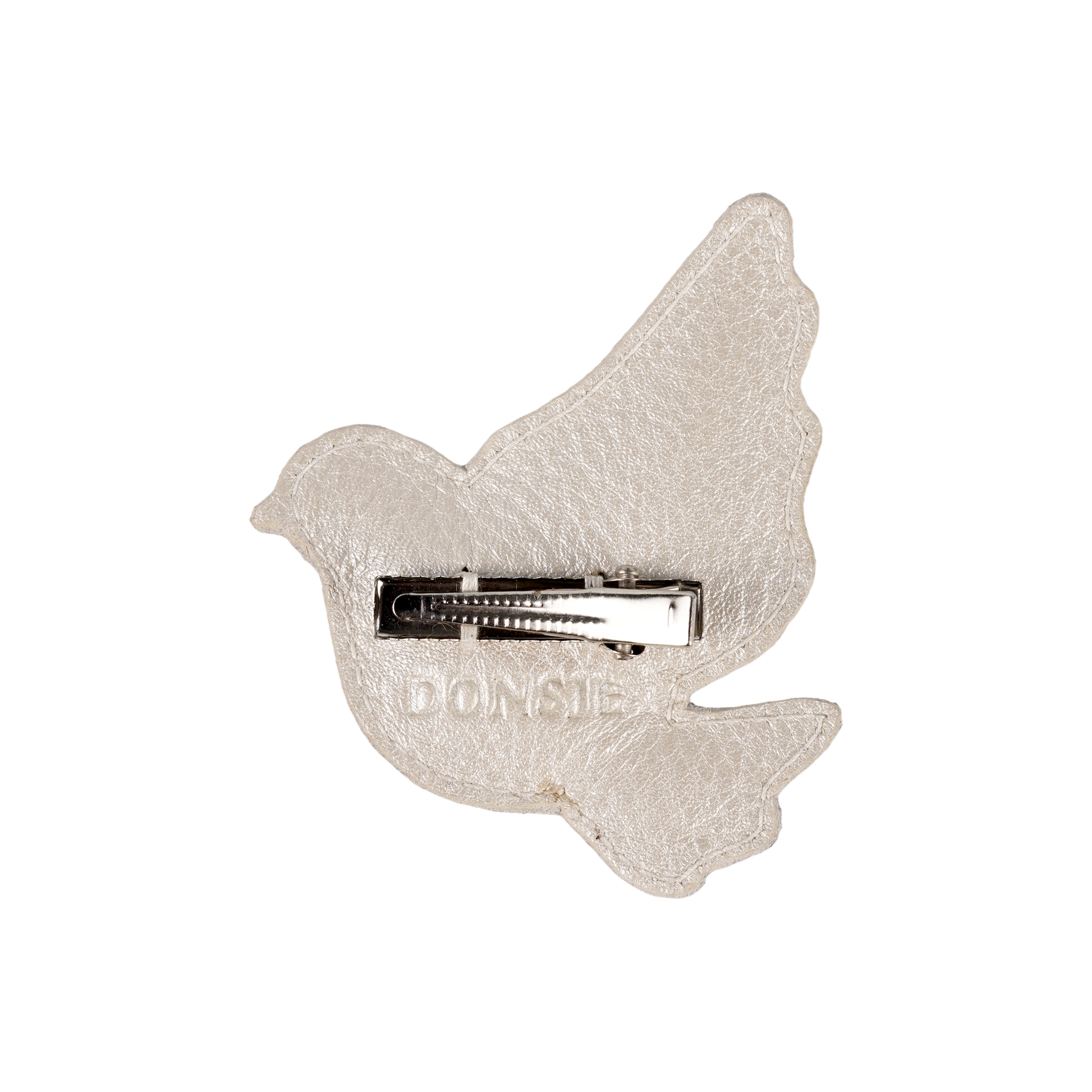 Donsje Filoe Clip Dove - Off White Metallic Leather
