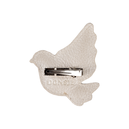 Donsje Filoe Clip Dove - Off White Metallic Leather