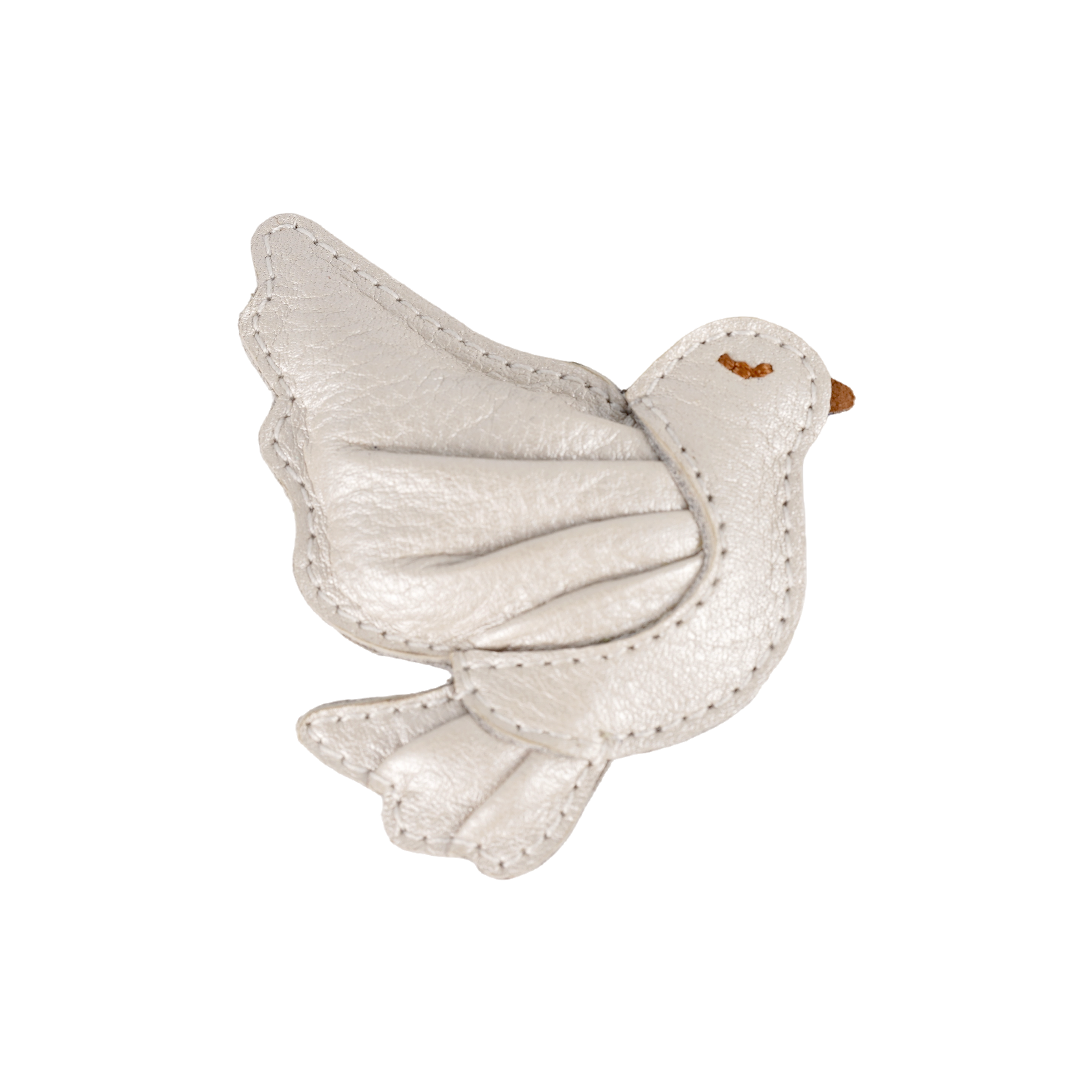 Donsje Filoe Clip Dove - Off White Metallic Leather