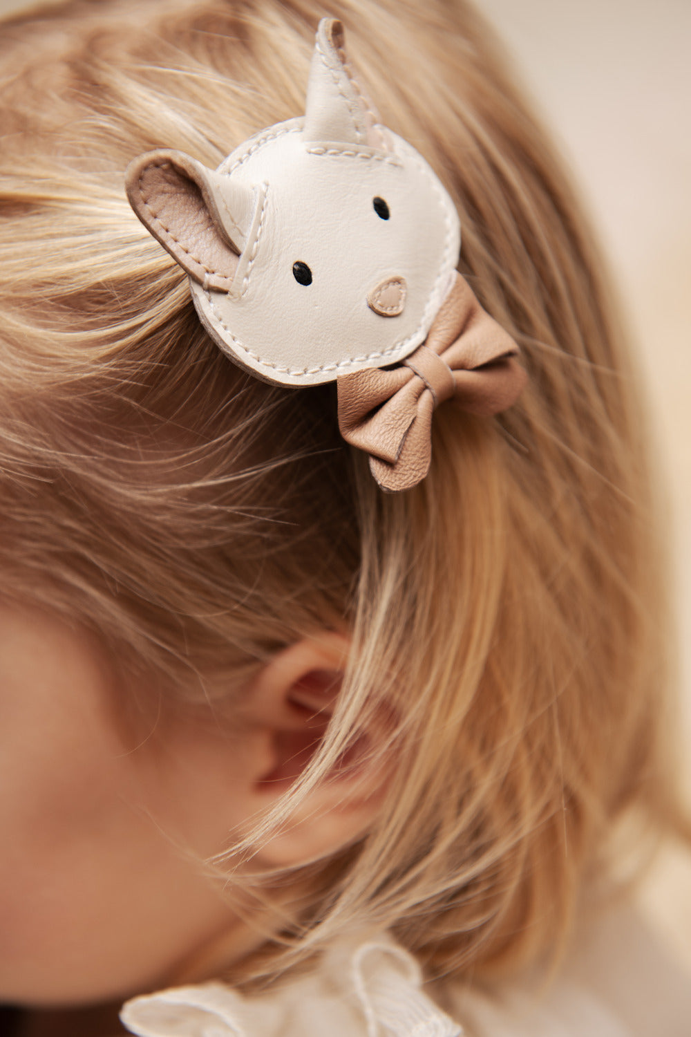 Donsje Pua Clip | Kitten - Off White Leather