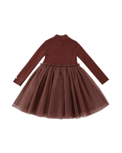 Donsje Lotus Dress - Rustic Brown