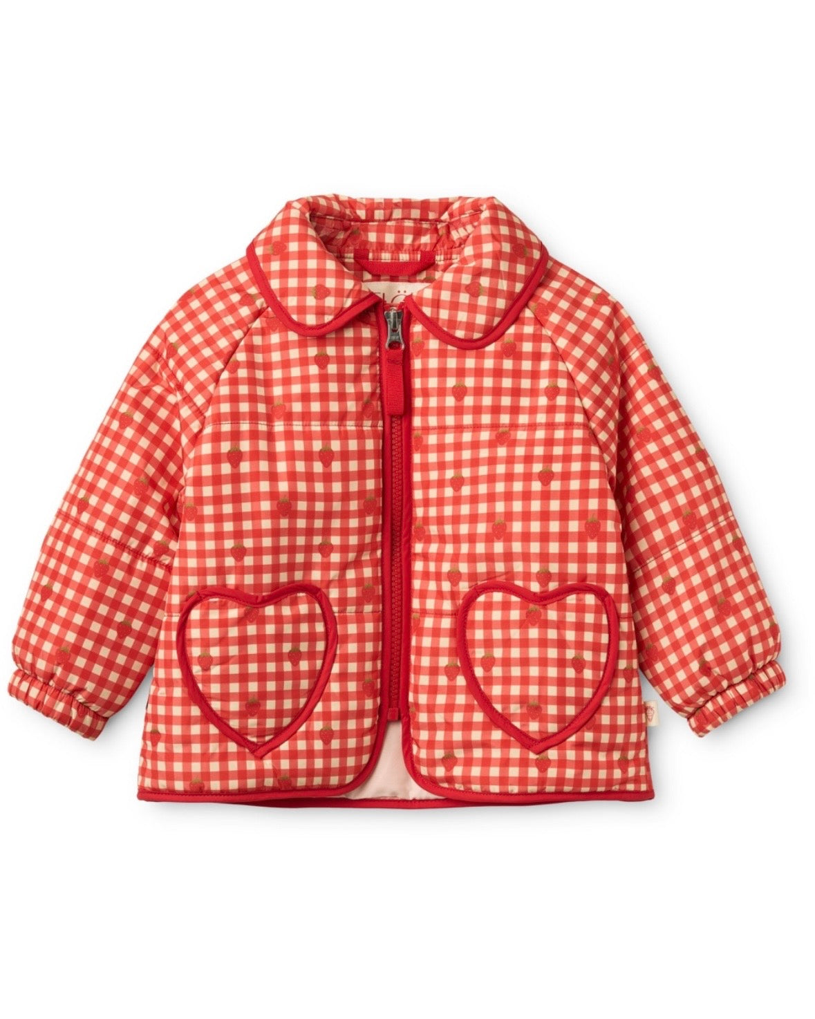 Flöss Molly Padded Jacket - Red Berry Gingham