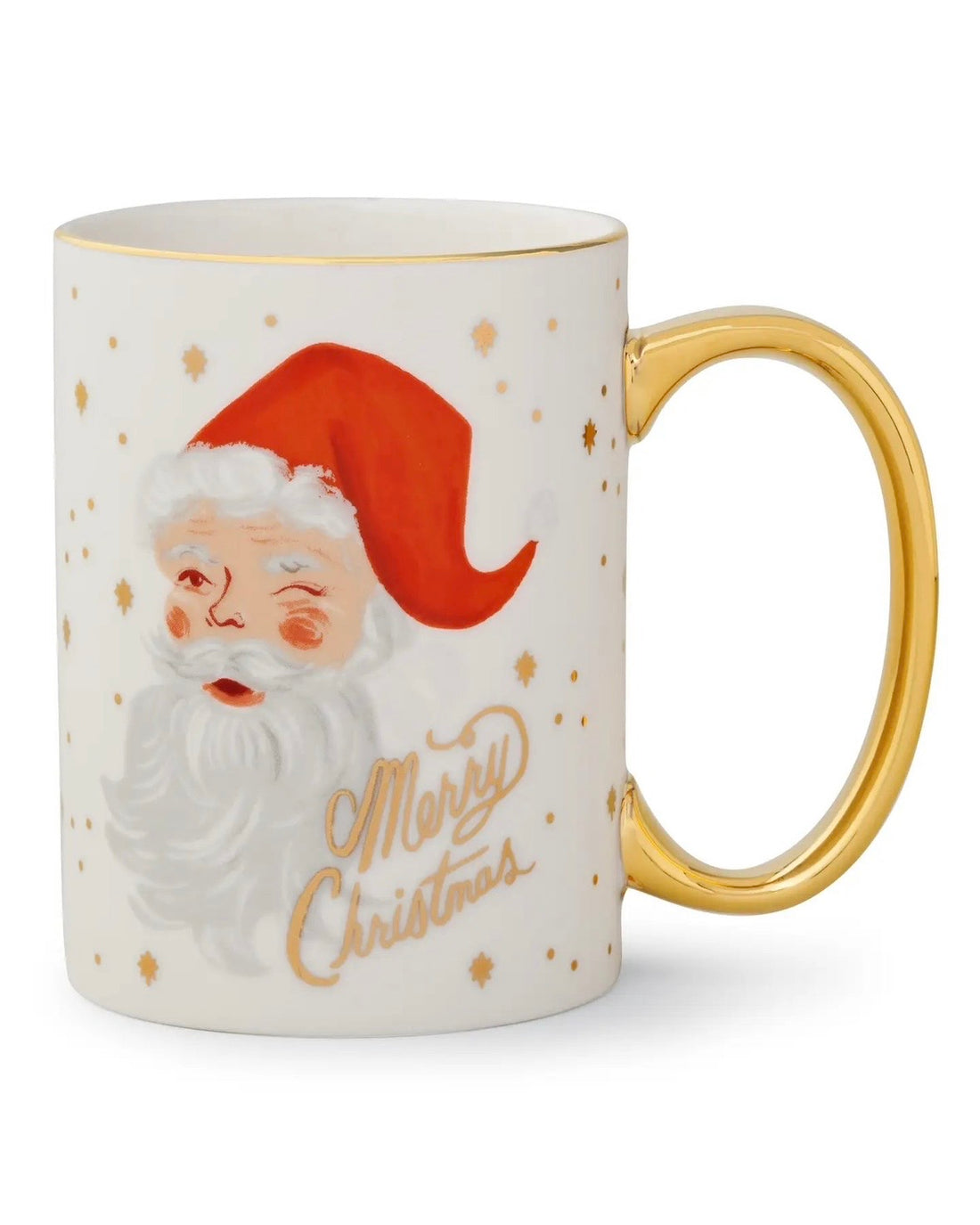 Rifle Paper Co.  Porcelain Mug - Winking Santa Claus