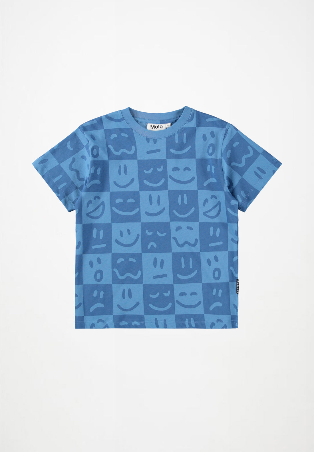 Molo Riley Short Sleeve Tee - Vibe Checks Blue