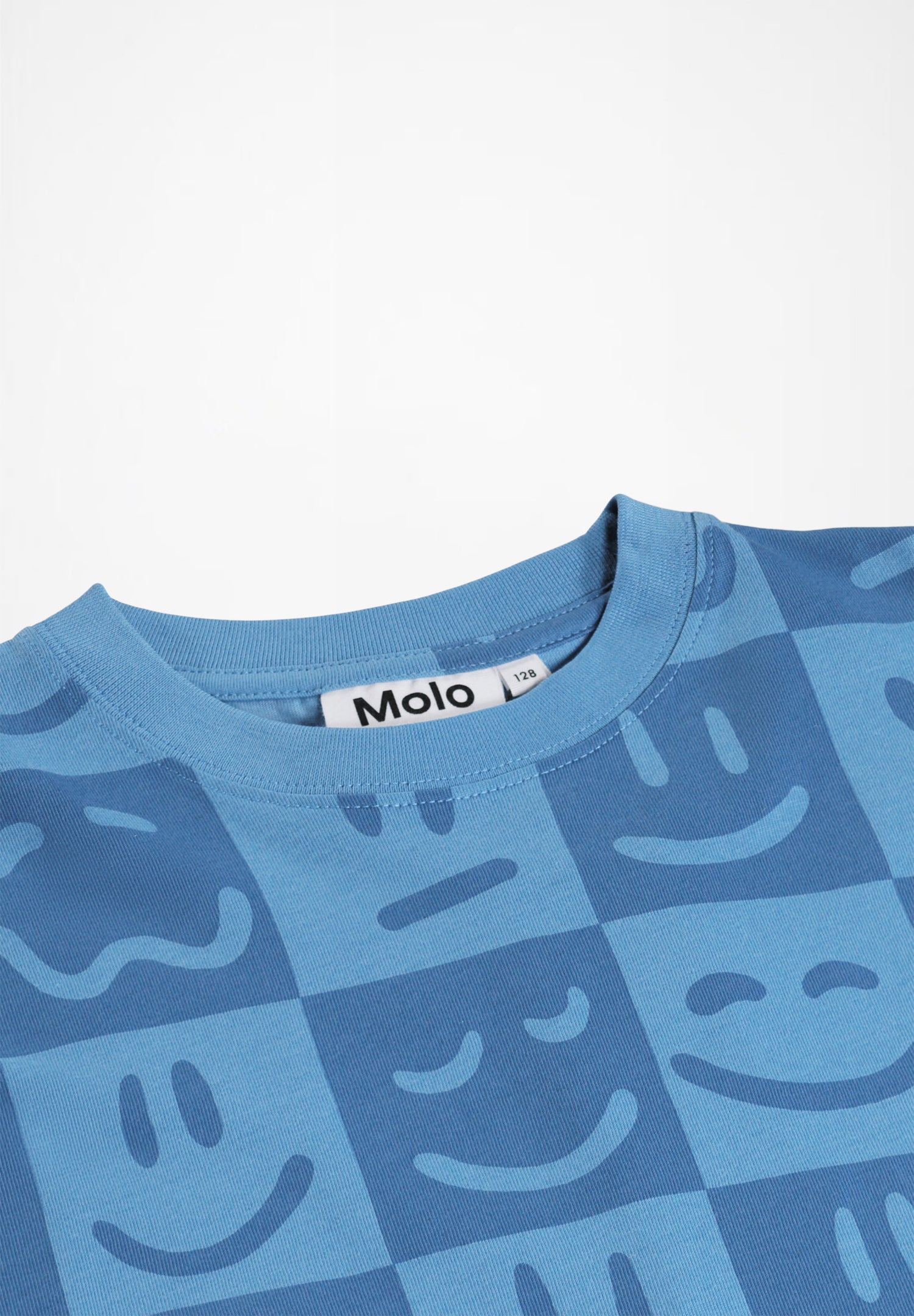Molo Riley Short Sleeve Tee - Vibe Checks Blue
