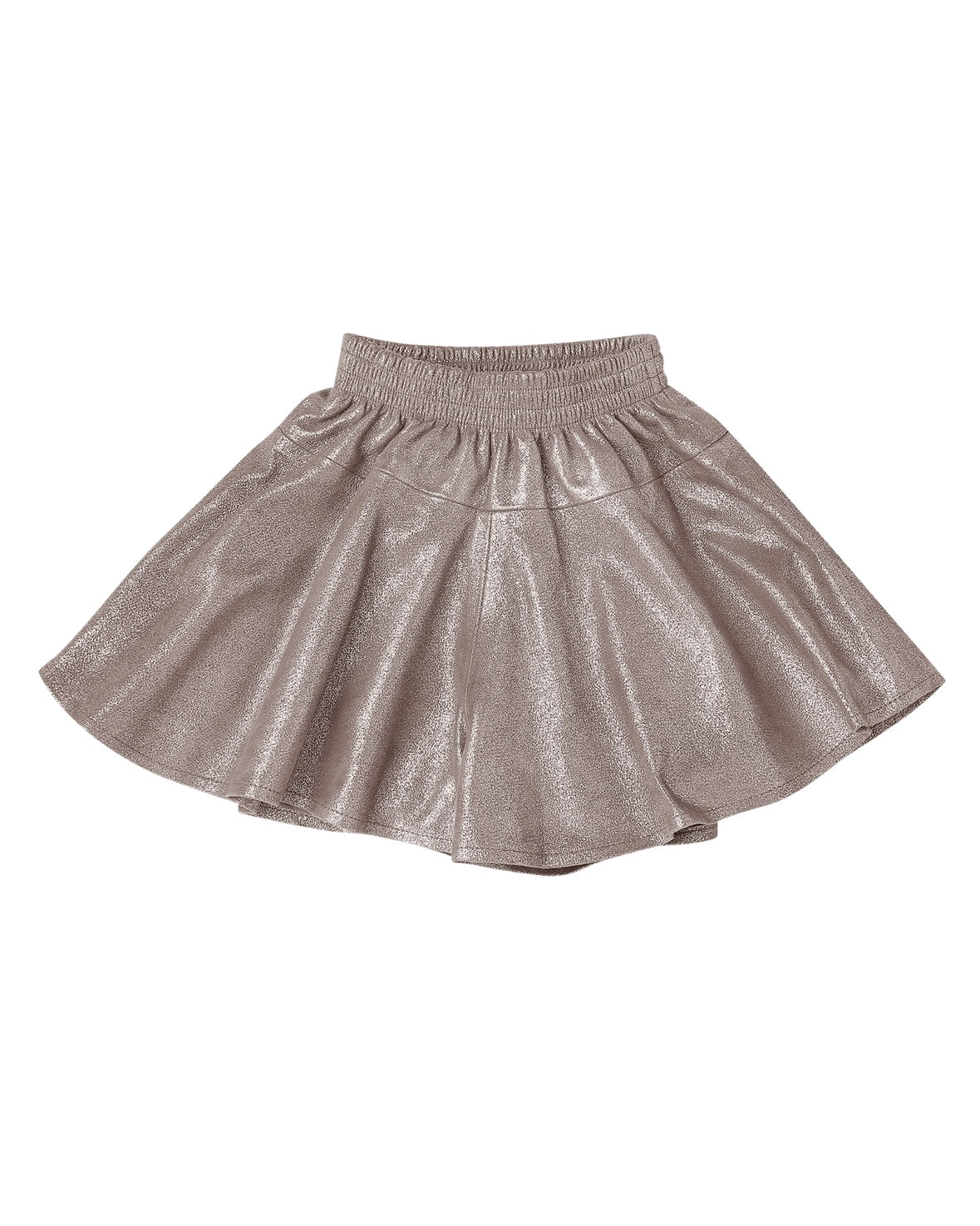 Donsje Giese Leather Shorts - Iron Grey Metallic