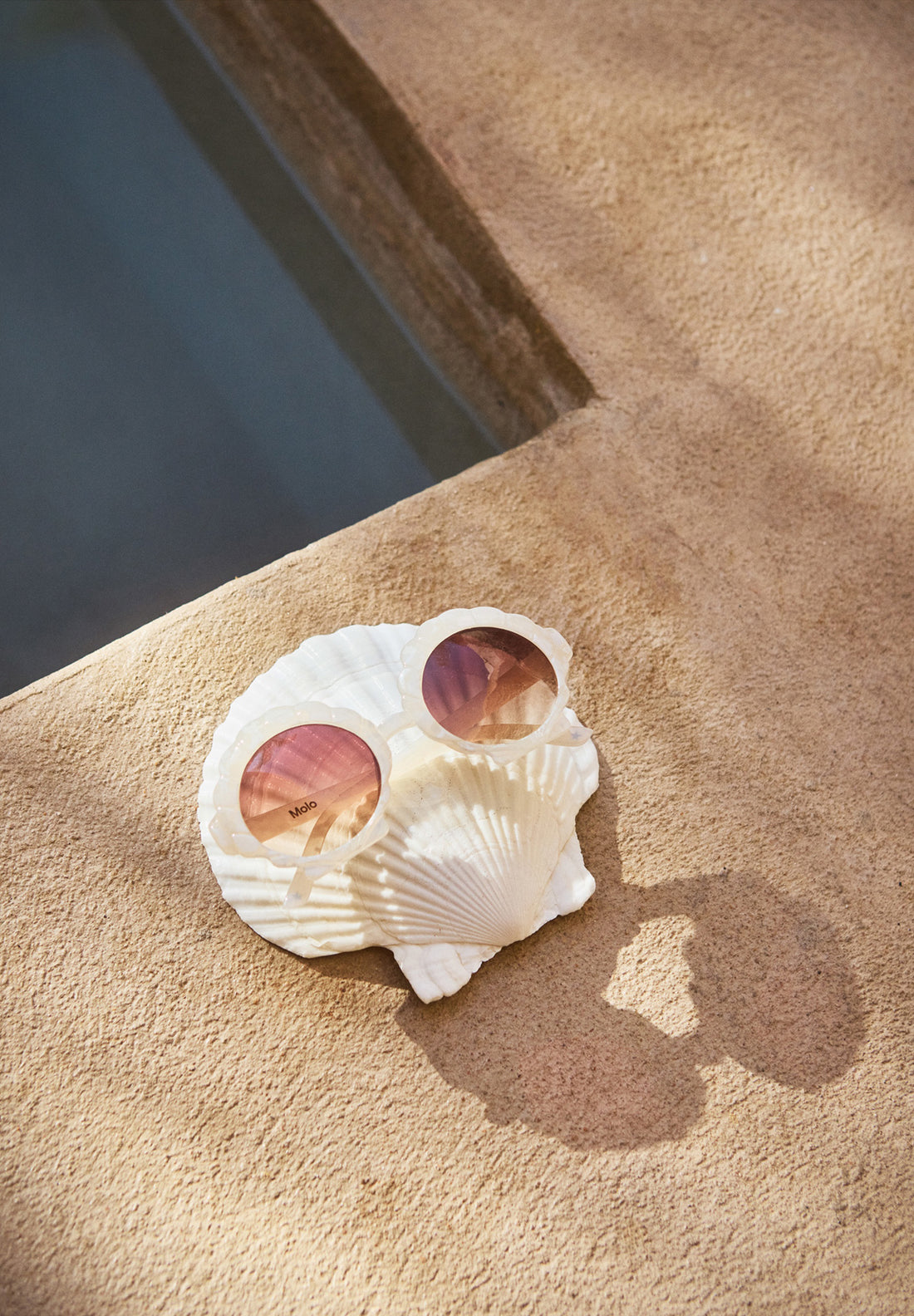 Molo Seashell Sunglasses - Seashell White