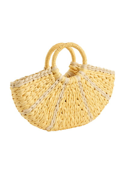 Molo Lemon Straw Bag - Lemon Cake
