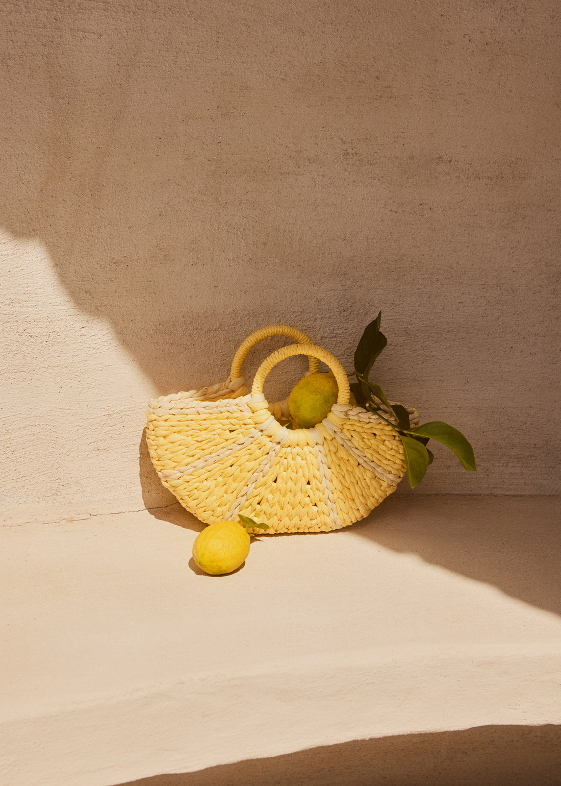 Molo Lemon Straw Bag - Lemon Cake