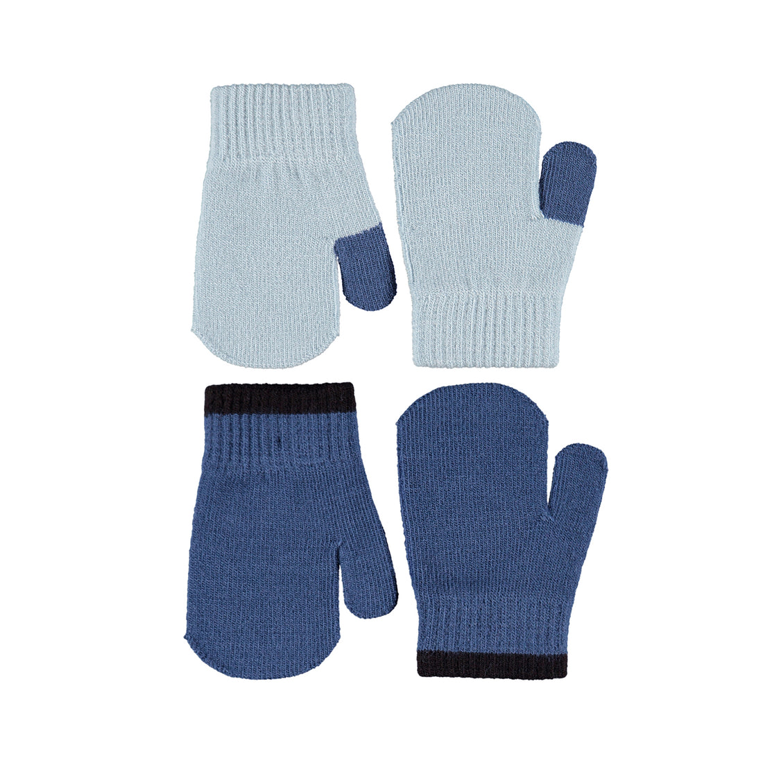 Molo Kenny 2 Pack Mittens - Blue Moon