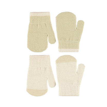 Molo Kenny 2 pack Mittens - White Noise
