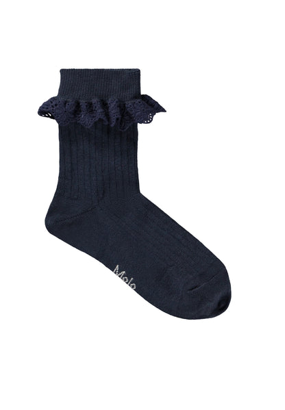 Molo Nana Socks - Navy Pearled