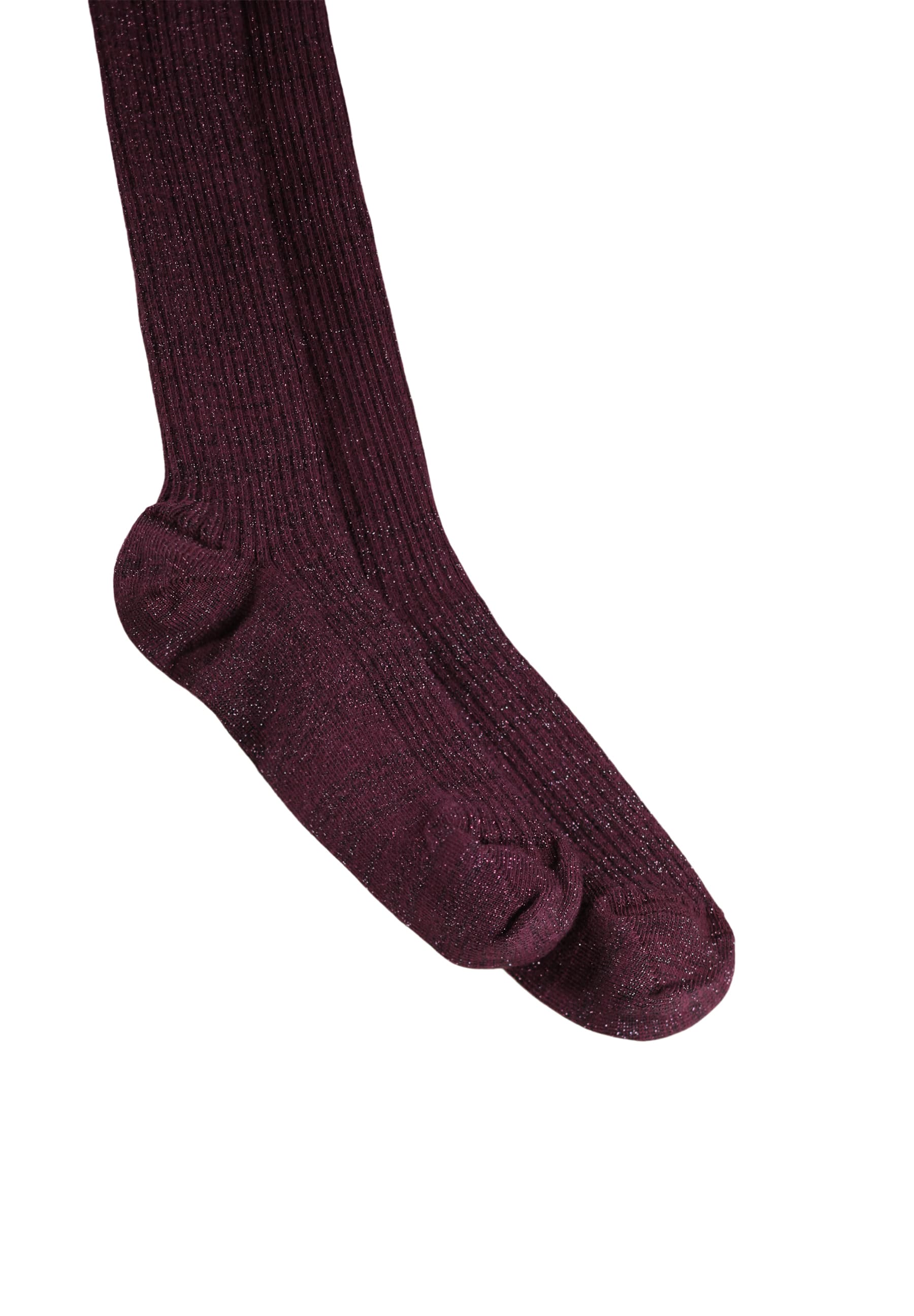 Molo Glitter Rib Tights - Forestberry