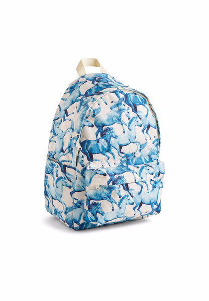 Molo Backpack Mio - Blau Ponies