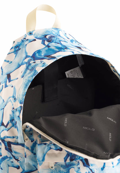 Molo Backpack Mio - Blau Ponies