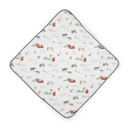 Little Unicorn Infant Hooded Towel - Farmyard