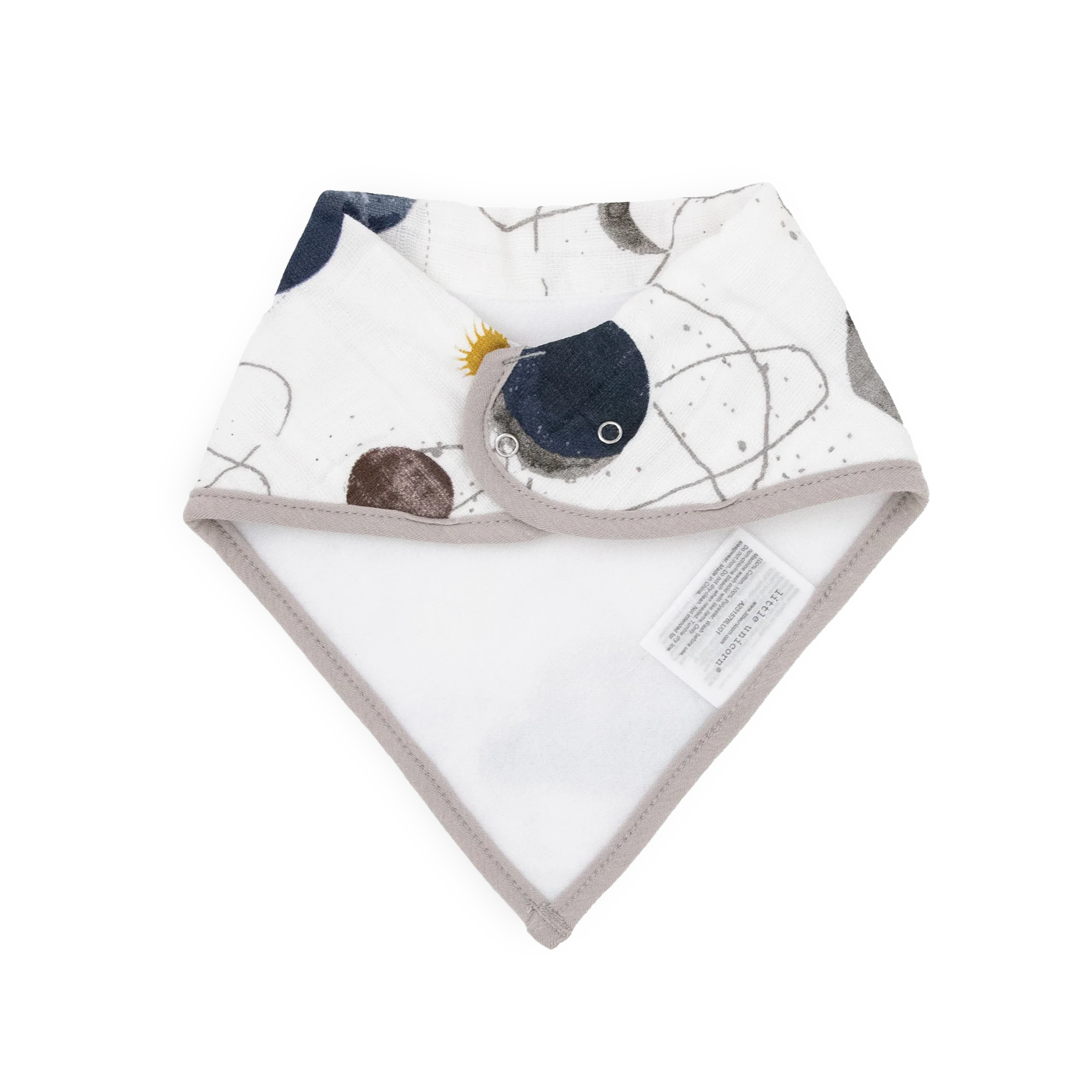 Little Unicorn Cotton Muslin + Fleece Bandana Bib 4 Pack - Planetsry