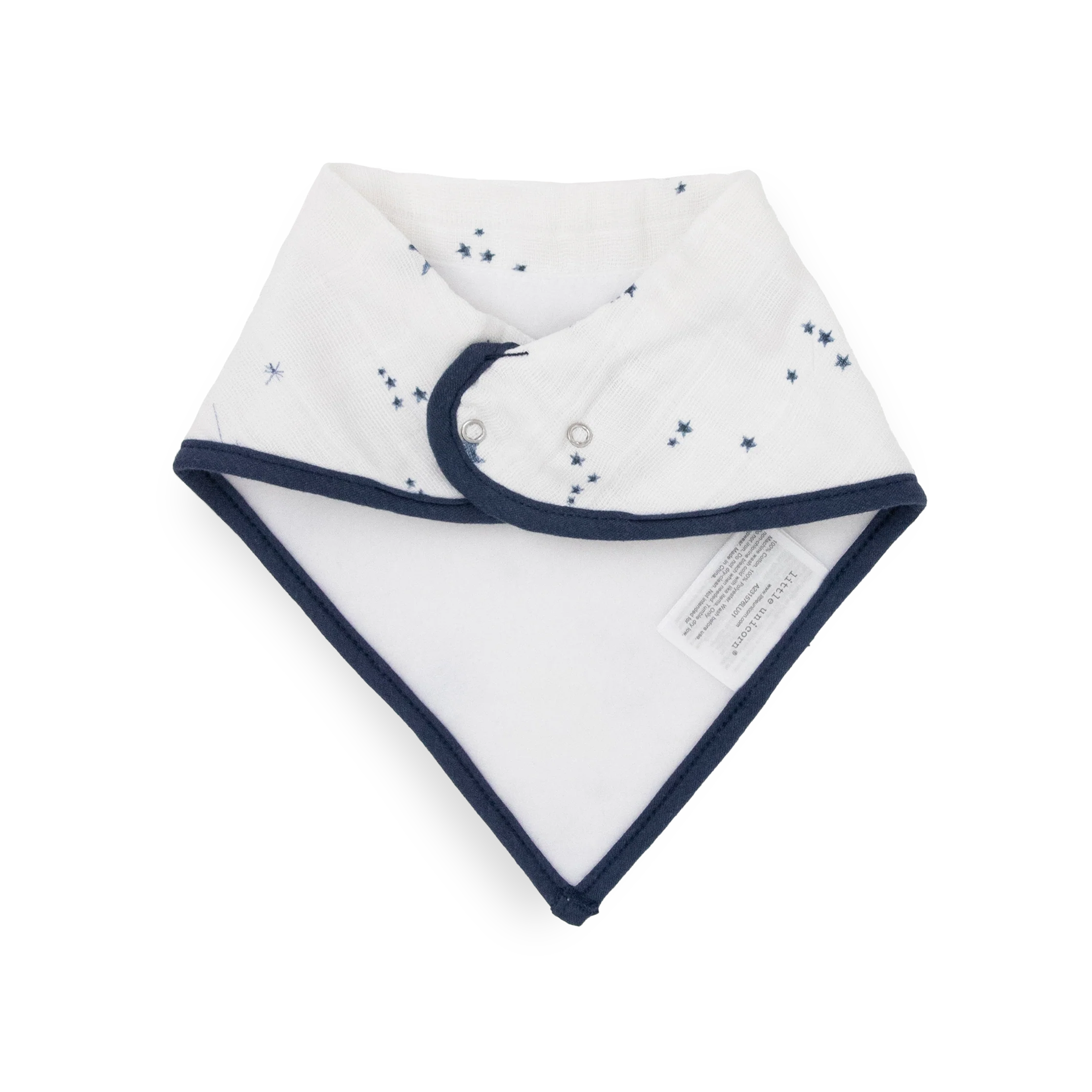 Little Unicorn Cotton Muslin + Fleece Bandana Bib 4 Pack - Planetsry