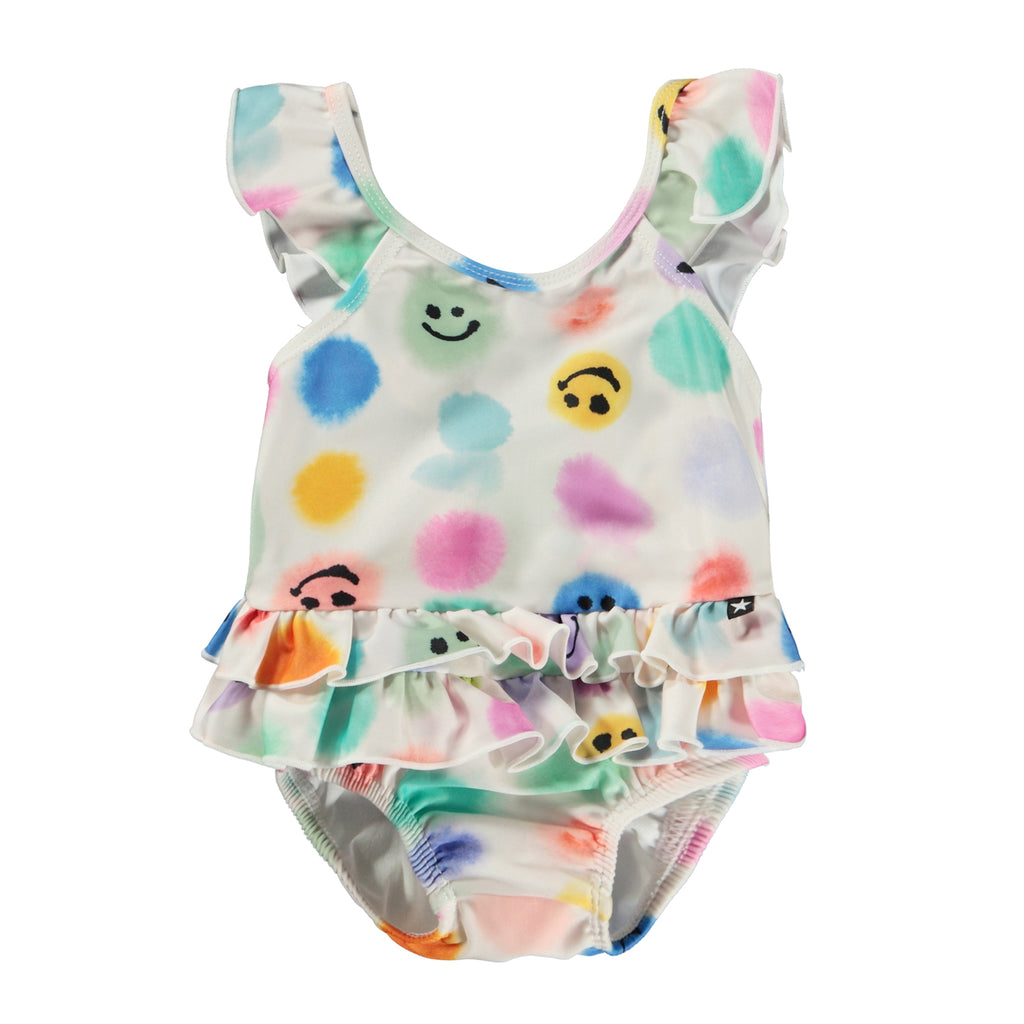 Molo Nalani Baby Swimsuit - Painted Dots