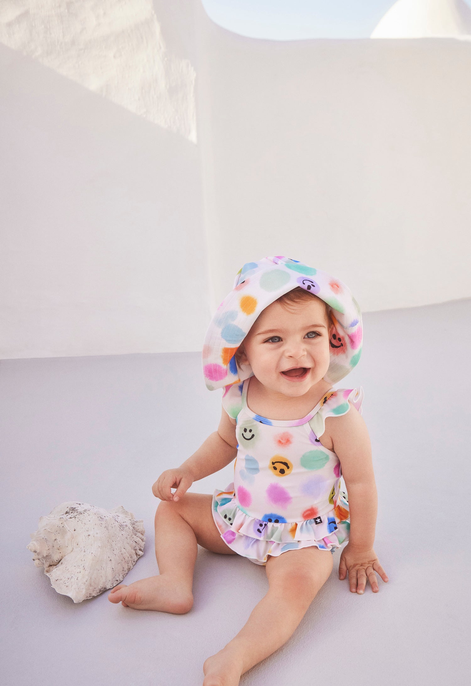 Molo Nalani Baby Swimsuit - Painted Dots