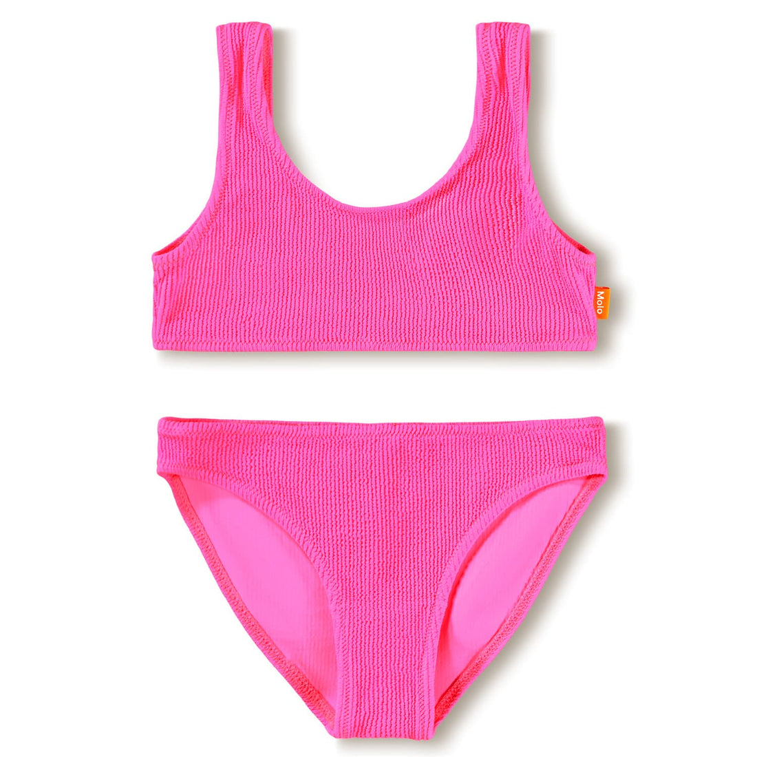 Molo Nola Crepe Bikini - Neon Pink