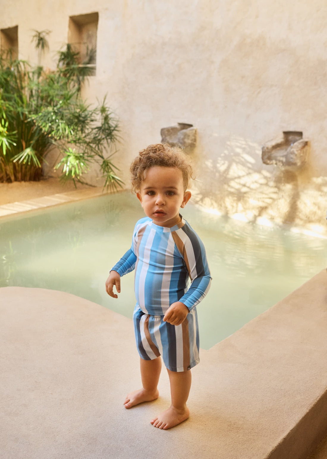 Molo Newton Swim Shorts - Painted Stripes