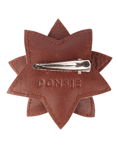 Donsje Wonda Hairclip | Winter Flower - Burgundy Classic Leather