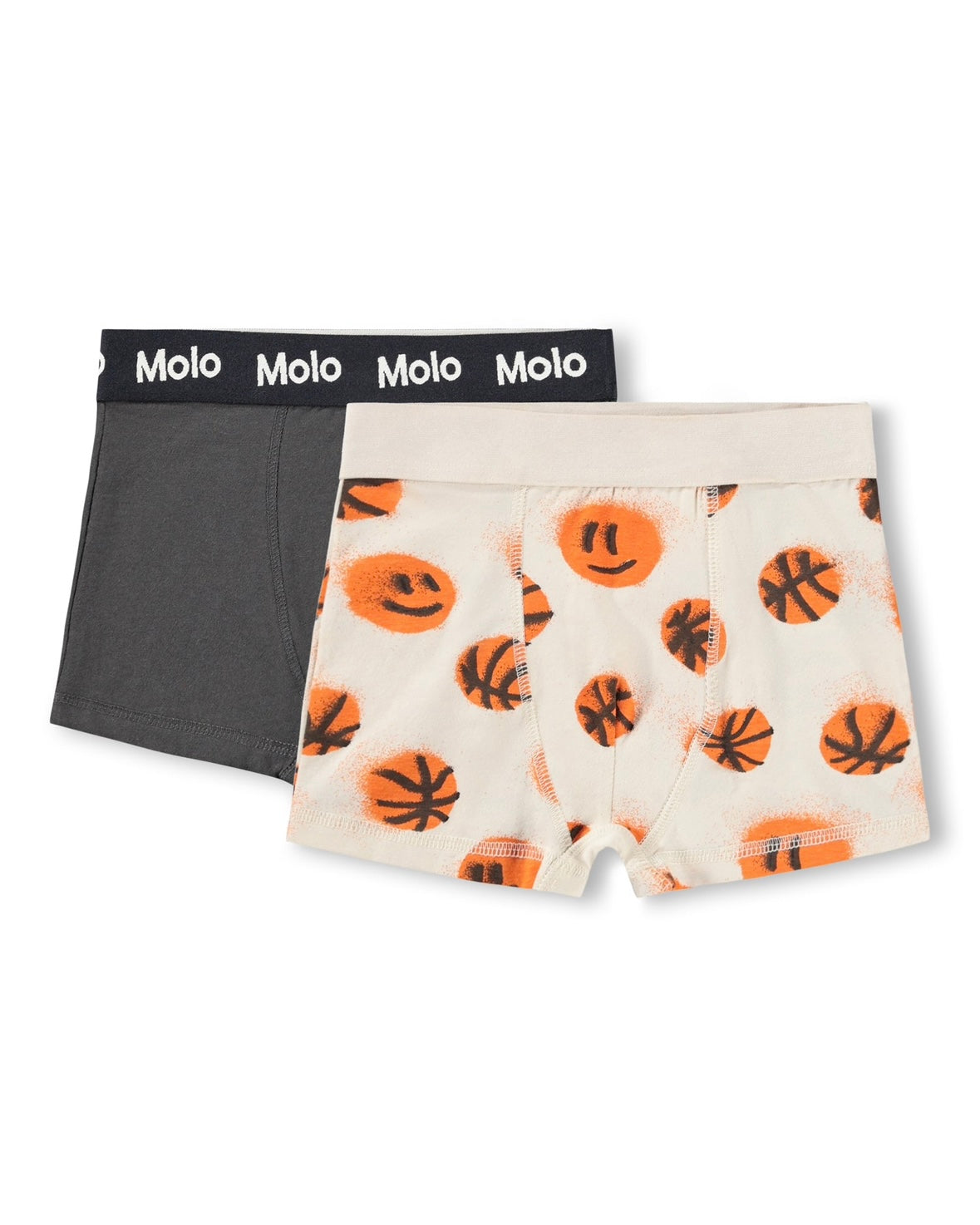 Molo Justin 2-Pack Underwear - Raven Basketballs