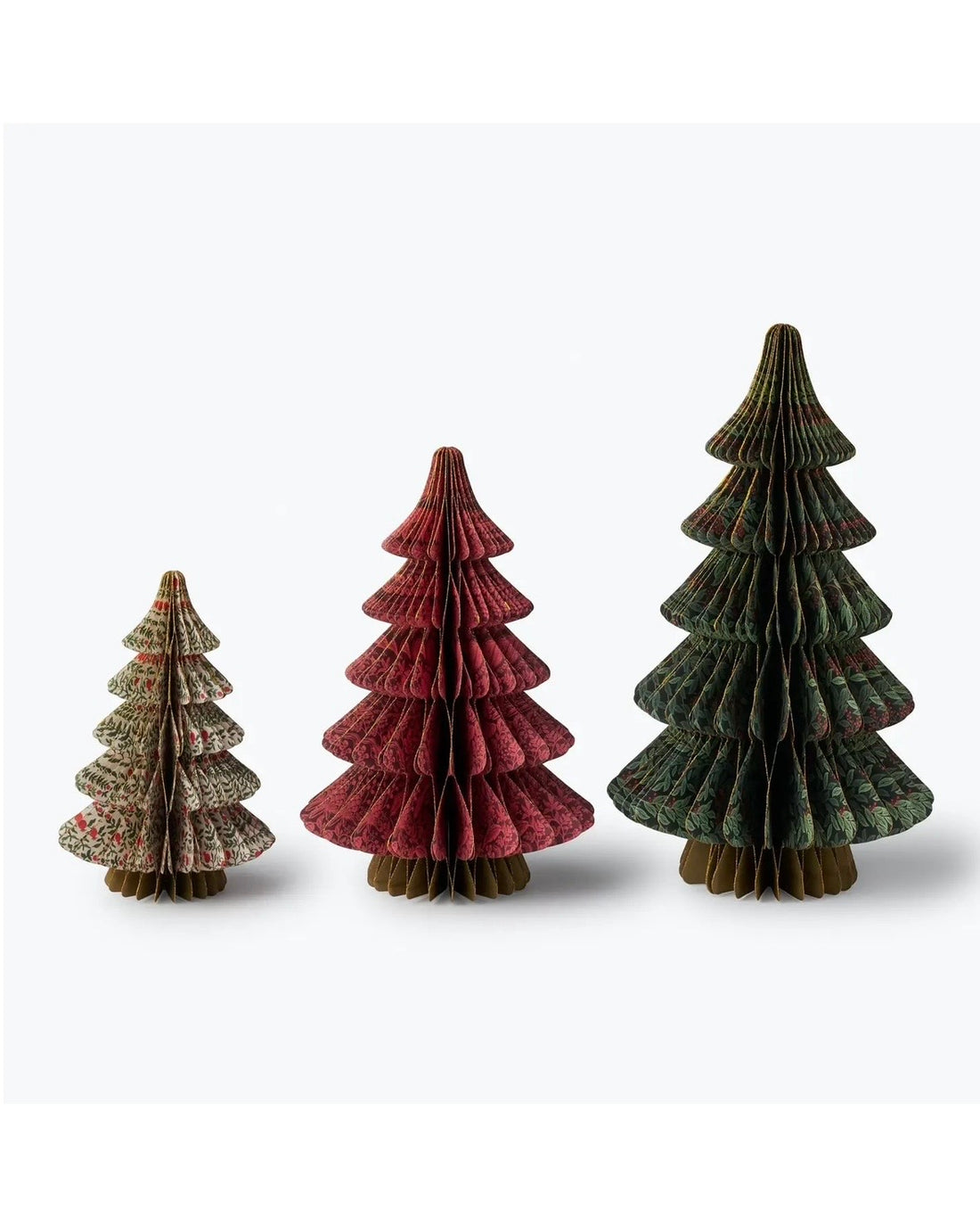 Rifle Paper Co. Holiday Honeycomb Tree Decor Set Of 3