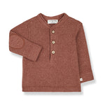 1+ in the Family Andre Long Sleeve Top Henley - Pumpkin