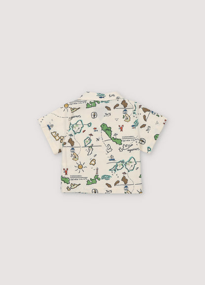 The New Society Arkoi Baby Shirt - Map Print