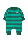 Tiny Cottons Tiny Stripes One Piece - Emerald / Dark Green