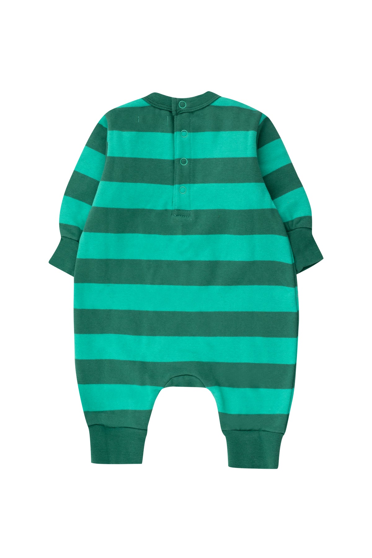 Tiny Cottons Tiny Stripes One Piece - Emerald / Dark Green