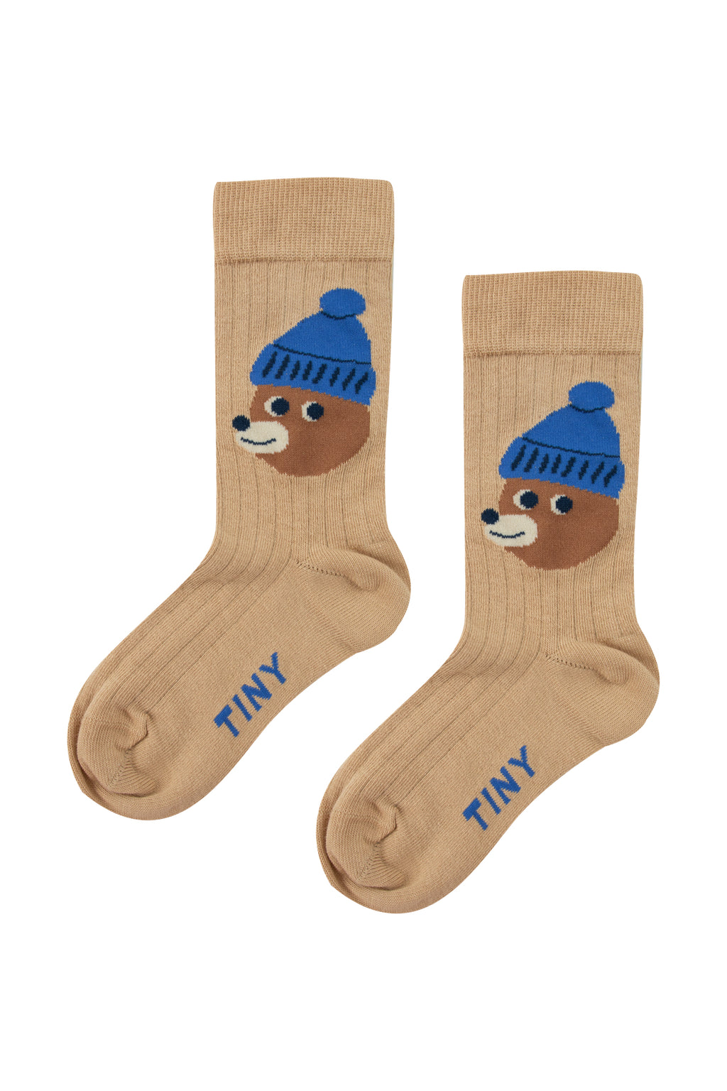 Tiny Cottons Bears Medium Socks - Almond