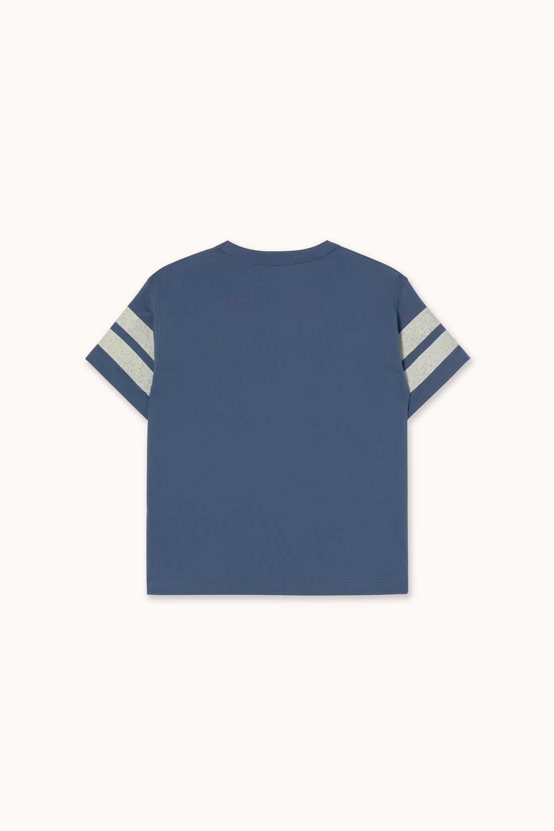 Tiny Cottons Stripes Logo Tee - Light Navy