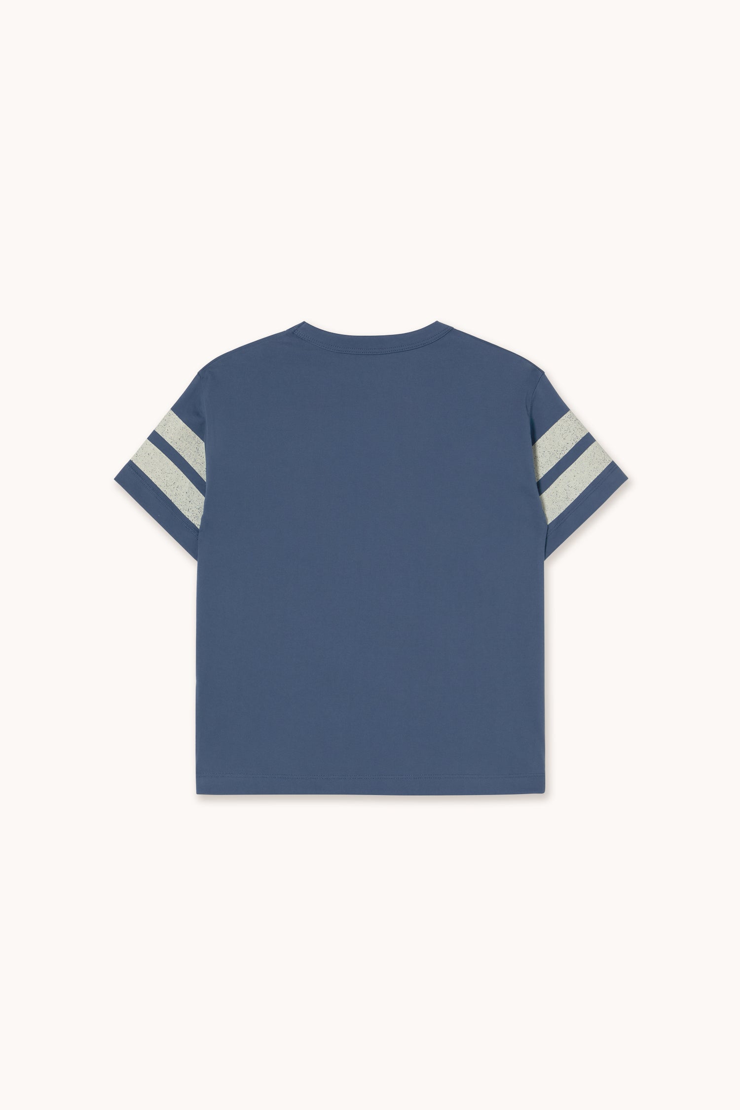 Tiny Cottons Stripes Logo Tee - Light Navy