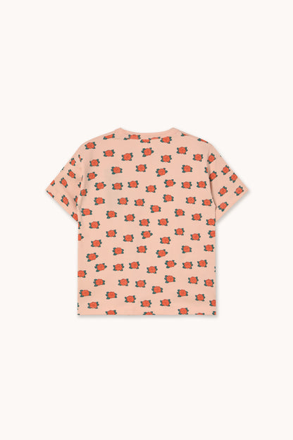 Tiny Cottons Camelias Tee - Wild Rose