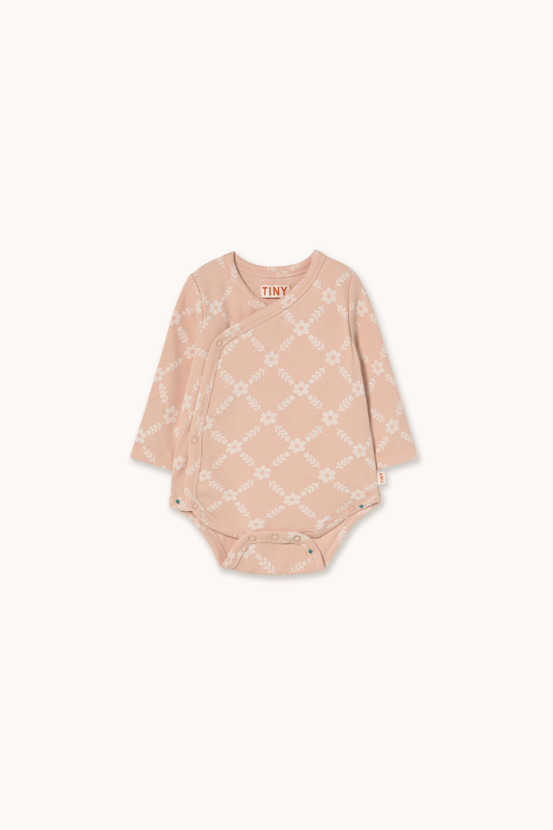 Tiny Cottons Flower Grid Rib Crossed Body - Wild Rose