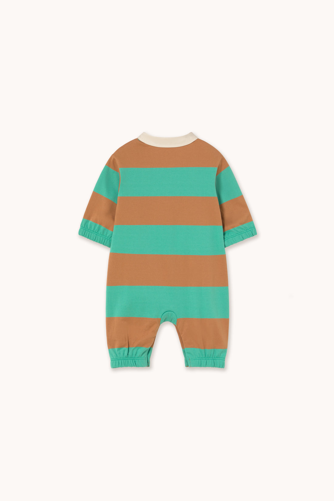 Tiny Cottons Stripes Polo One Piece - Emerald