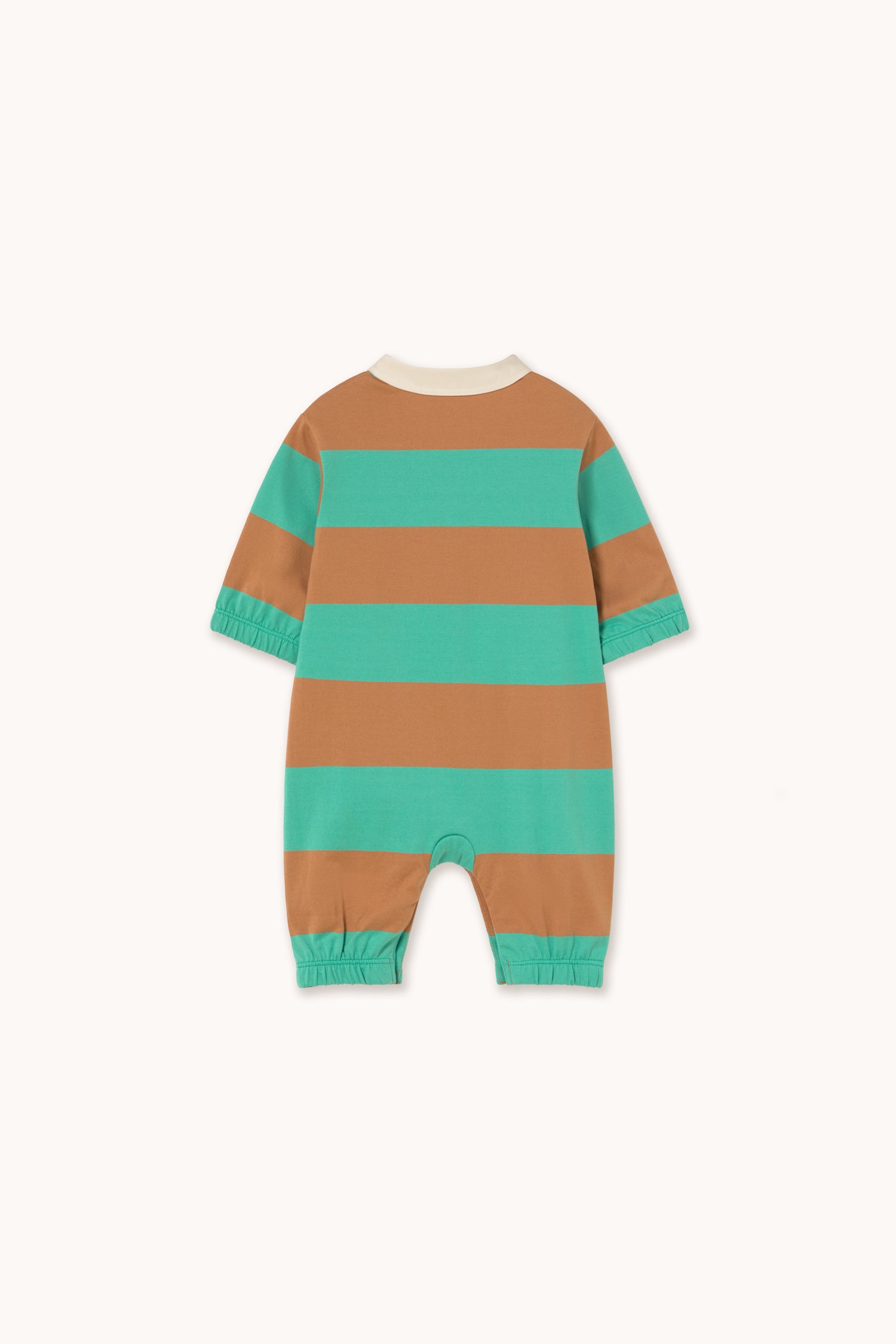 Tiny Cottons Stripes Polo One Piece - Emerald