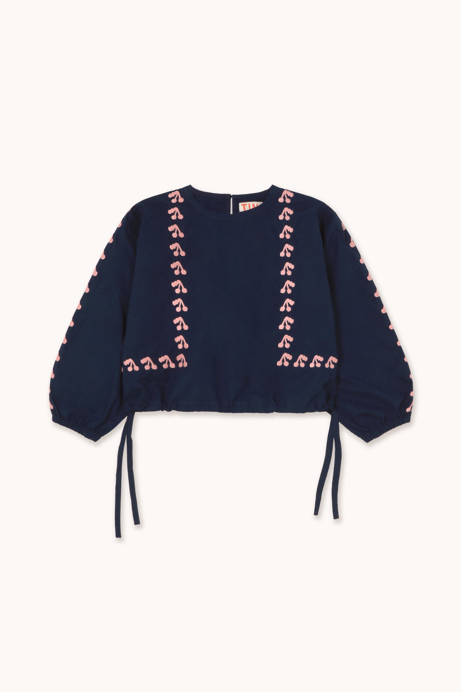 Tiny Cottons Mini Cherries Blouse - Navy