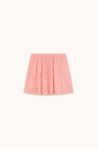 Tiny Cottons Lace Fabric Skirt - Pink