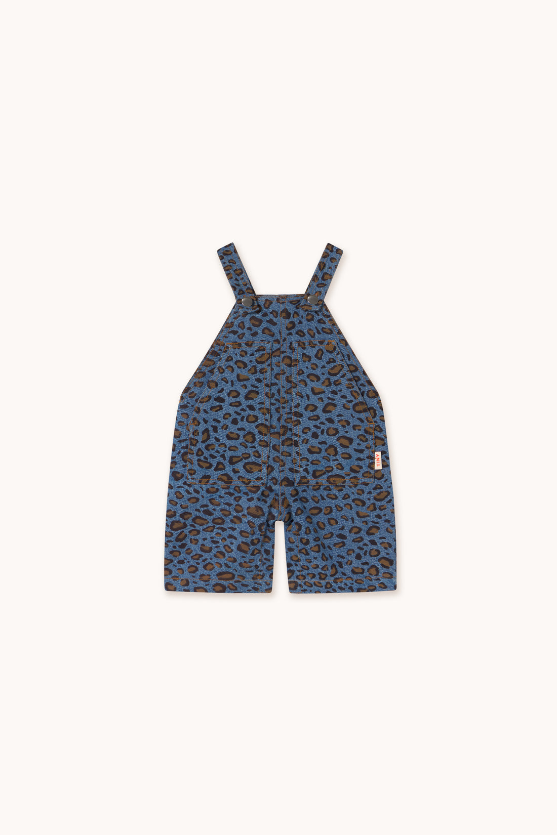 Tiny Cottons Animal Print Baby Dungaree - Dark Blue