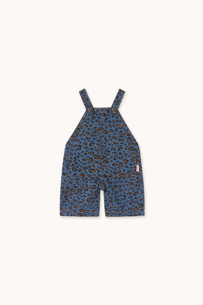 Tiny Cottons Animal Print Baby Dungaree - Dark Blue