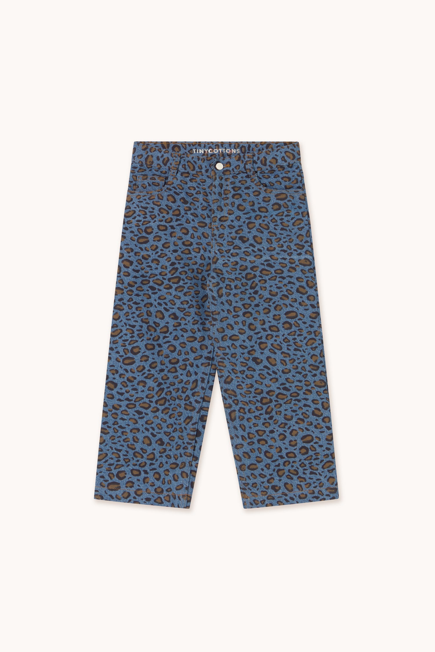Tiny Cottons Animal Print Jeans - Dark Blue