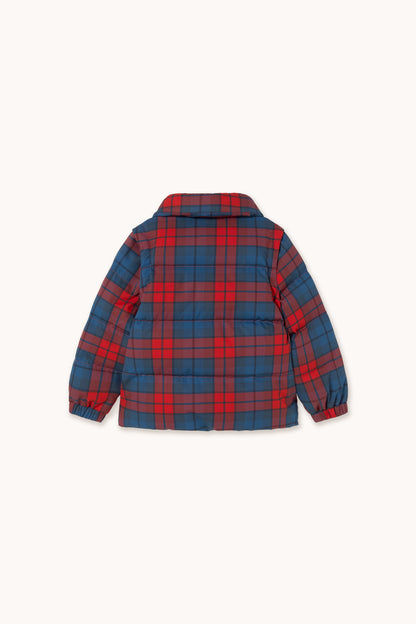 Tiny Cottons Check Short Padded Jacket - Multicolor