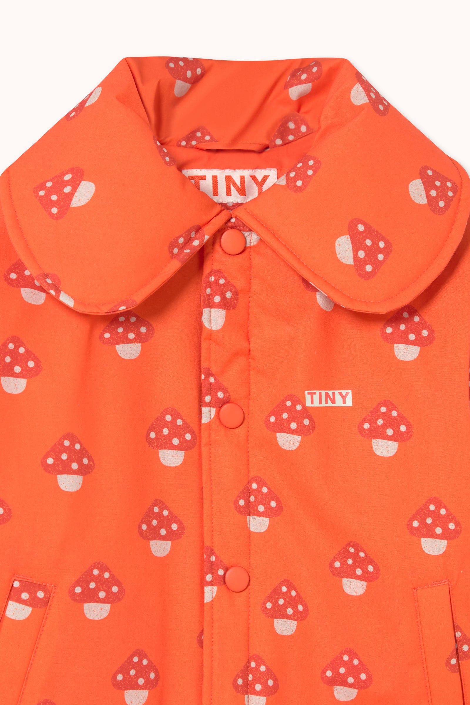 Tiny Cottons Tiny Mushrooms Padded Jacket - Summer Red