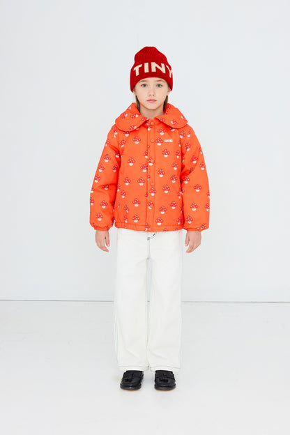 Tiny Cottons Tiny Mushrooms Padded Jacket - Summer Red