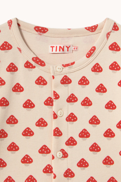 Tiny Cottons Mini Mushrooms Rib Jacket - Ivory
