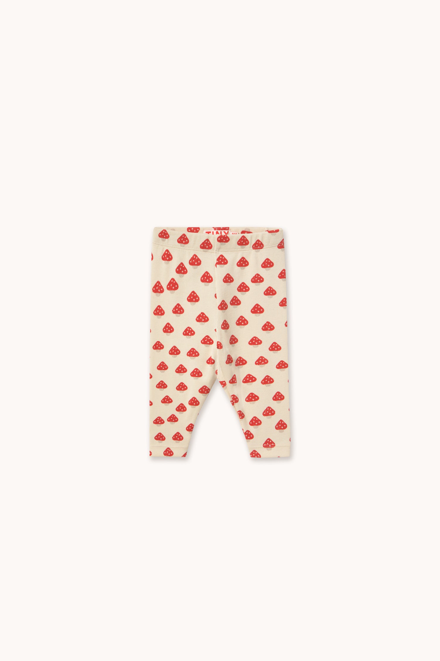 Tiny Cottons Mini Mushrooms Rib Baby Pant - Ivory